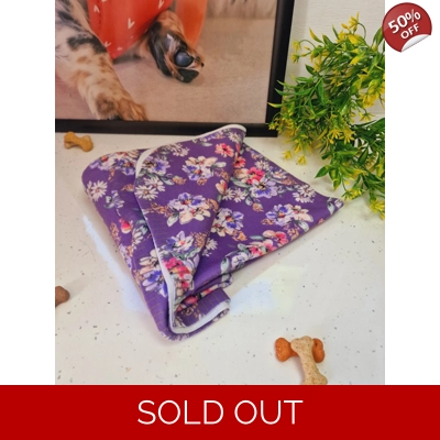 Purple Country Cowgirl Fleece Dog Blanket